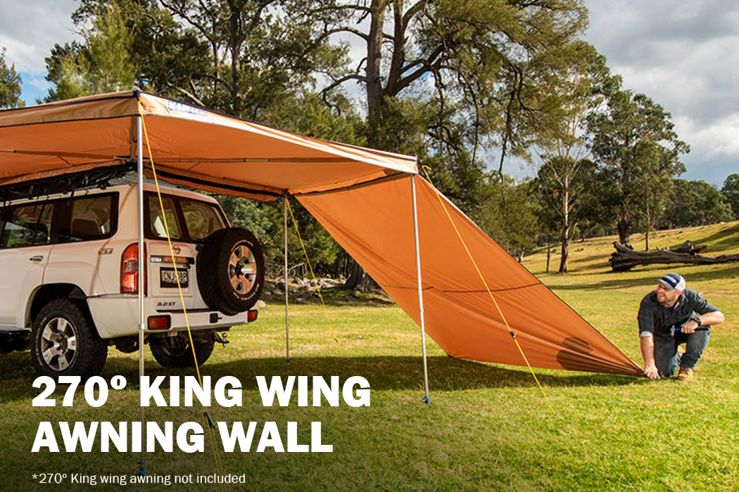 Adventure Kings 270° Wing Awning Wall Camping Outdoor 4WD Offroad Waterproof 4WD eBay